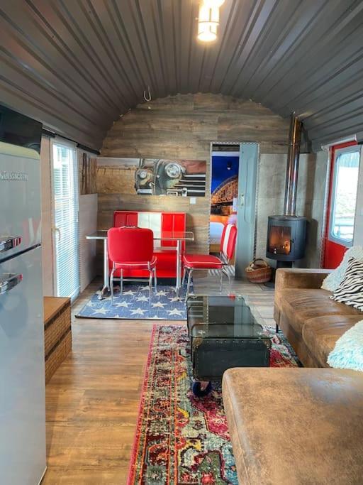Gleis 2, Waggon Mit Ofen, Optional Mit Whirlpool Und Sauna Dahlem  Eksteriør bilde