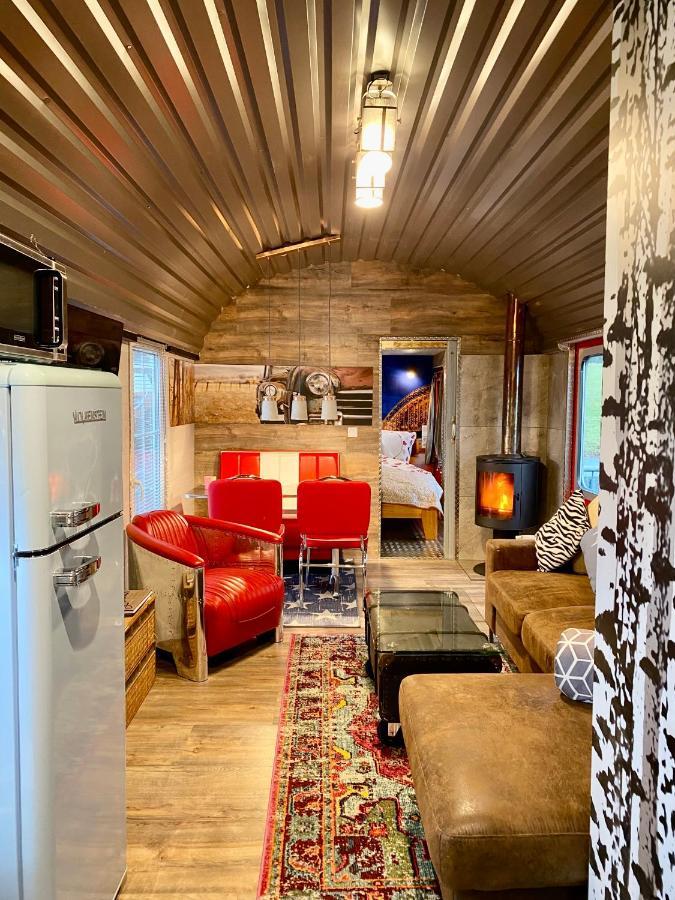 Gleis 2, Waggon Mit Ofen, Optional Mit Whirlpool Und Sauna Dahlem  Eksteriør bilde